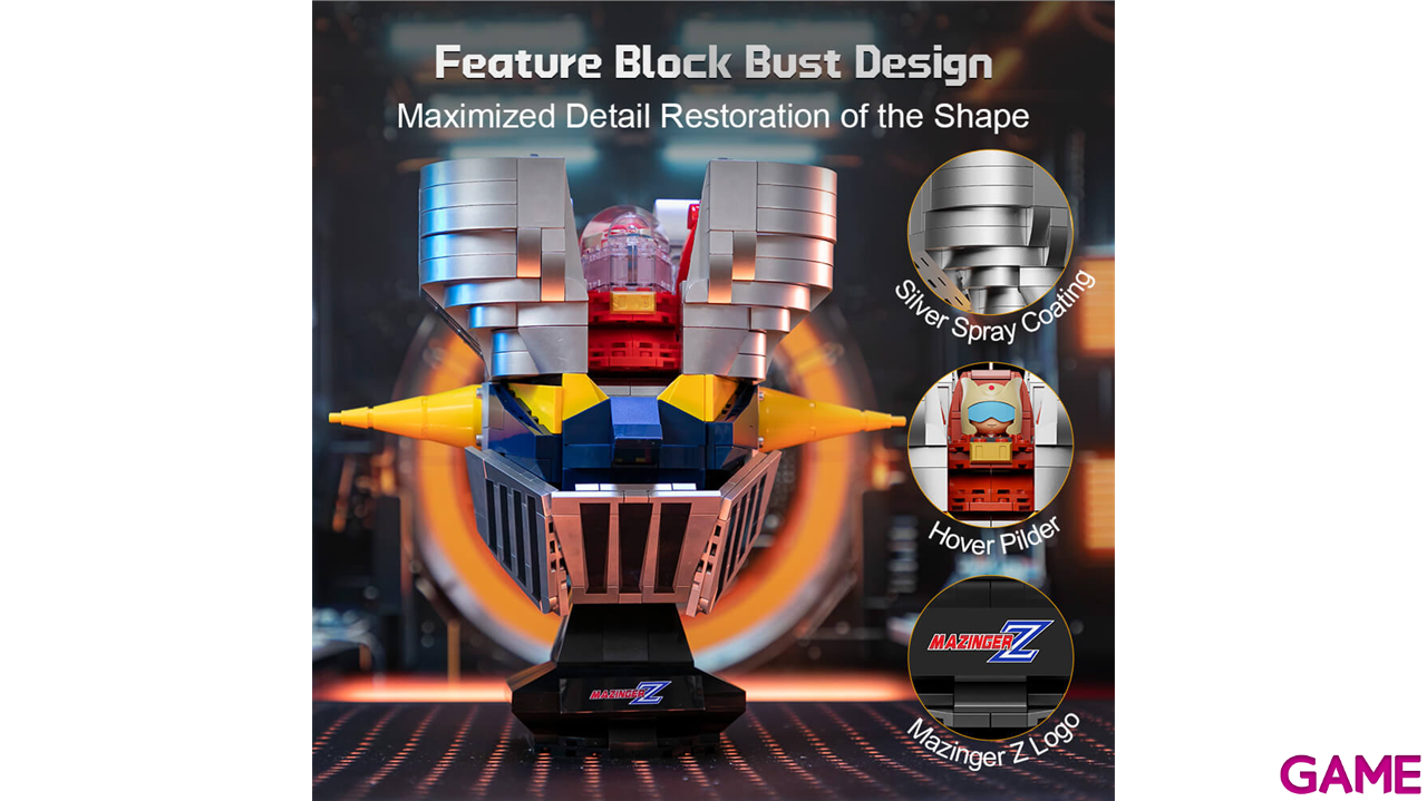 Set de Construccion Mazinger Z Busto de 21 cm-2