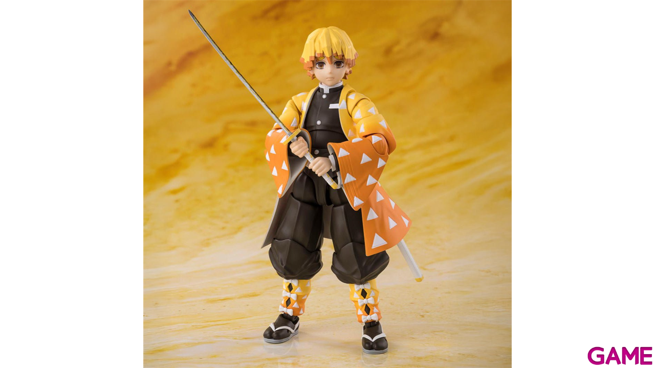 Figura Demon Slayer: Kimetsu no Yaiba S.H.Figuarts Zenitsu Agatsuma de 14 cm-1