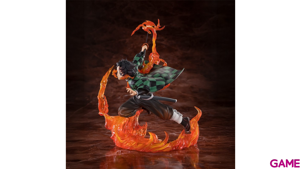 Figura Demon Slayer Tanjiro Kamado Kyojuro Rengokus Sword Guard Version de 19,5 cm-3