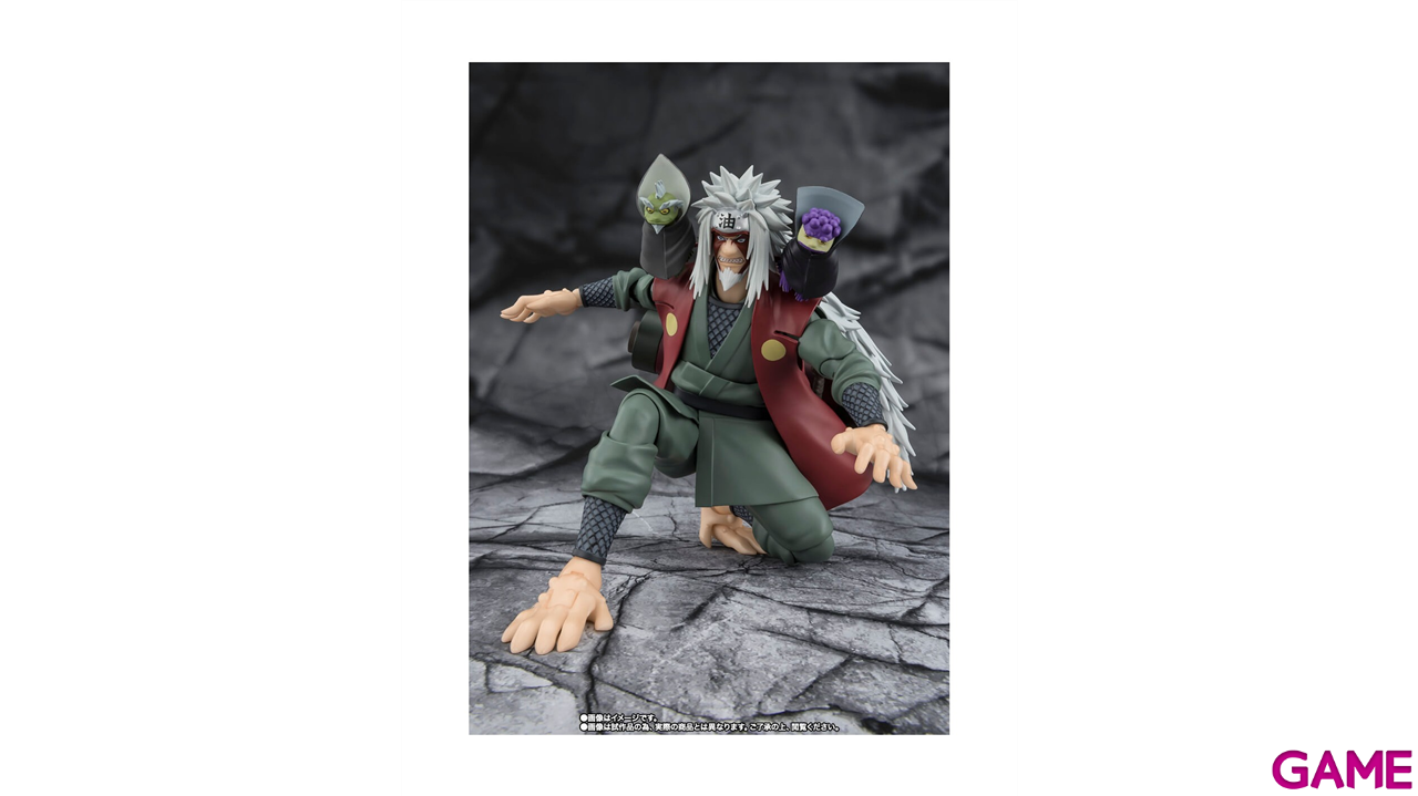 Figura Naruto Jiraiya Hidden Leaf Heroic Master Sage Mode Set de 17 cm-0