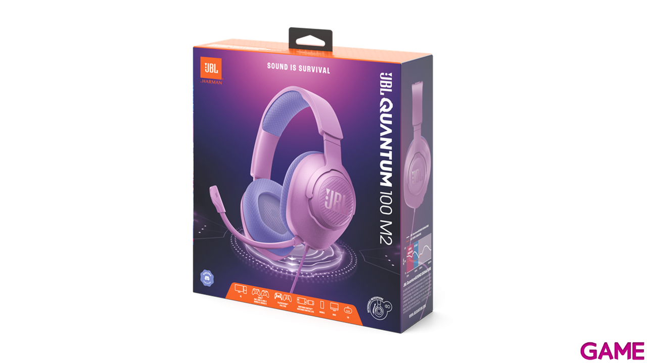 JBL Quantum 100 M2 Purple PC - PS5 - PS4 - XBOX - Switch - Auriculares Gaming-6