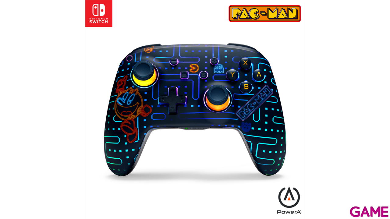 Controller inalámbrico para Nintendo Switch – Pac-Man, Neon Arcade-3