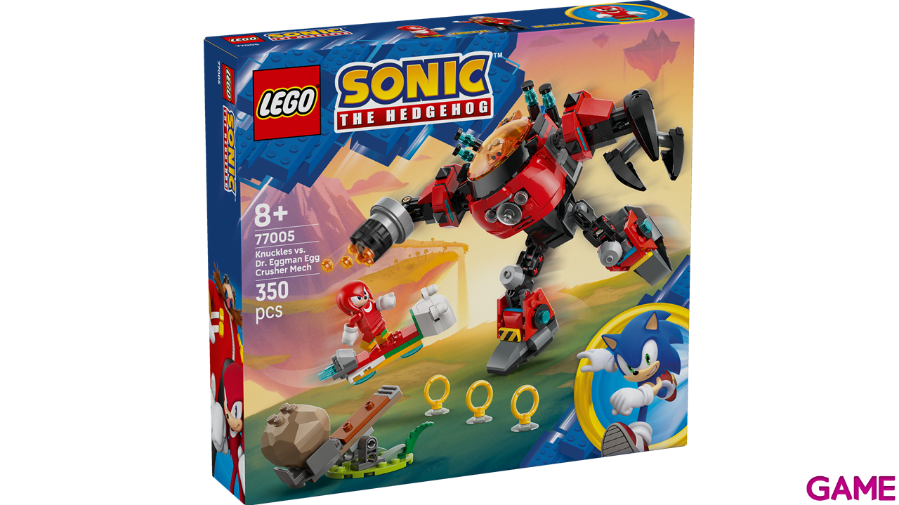 LEGO Sonic Knuckles vs. Meca Egg Crusher del Dr. Eggman 77005-1