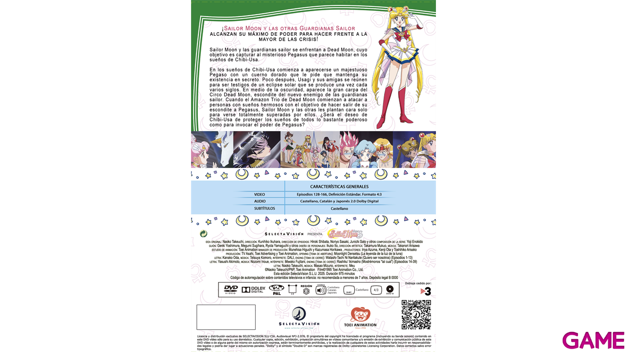 Sailor Moon Temporada 4 - Episodios 128 a 166 - DVD-0
