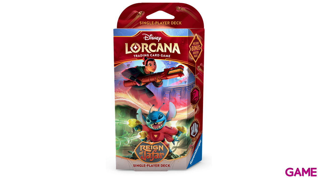 Disney Lorcana: Reign of Jafar Starter Deck A - Ametista & Acciaio (inglés)-0