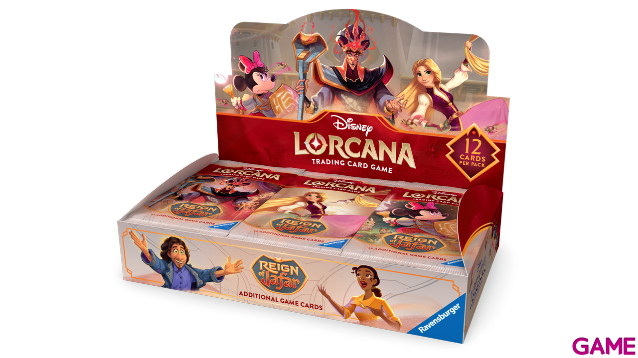 Caja (24 uds) Disney Lorcana: Reign of Jafar Booster Pack Individual (ingles)-0