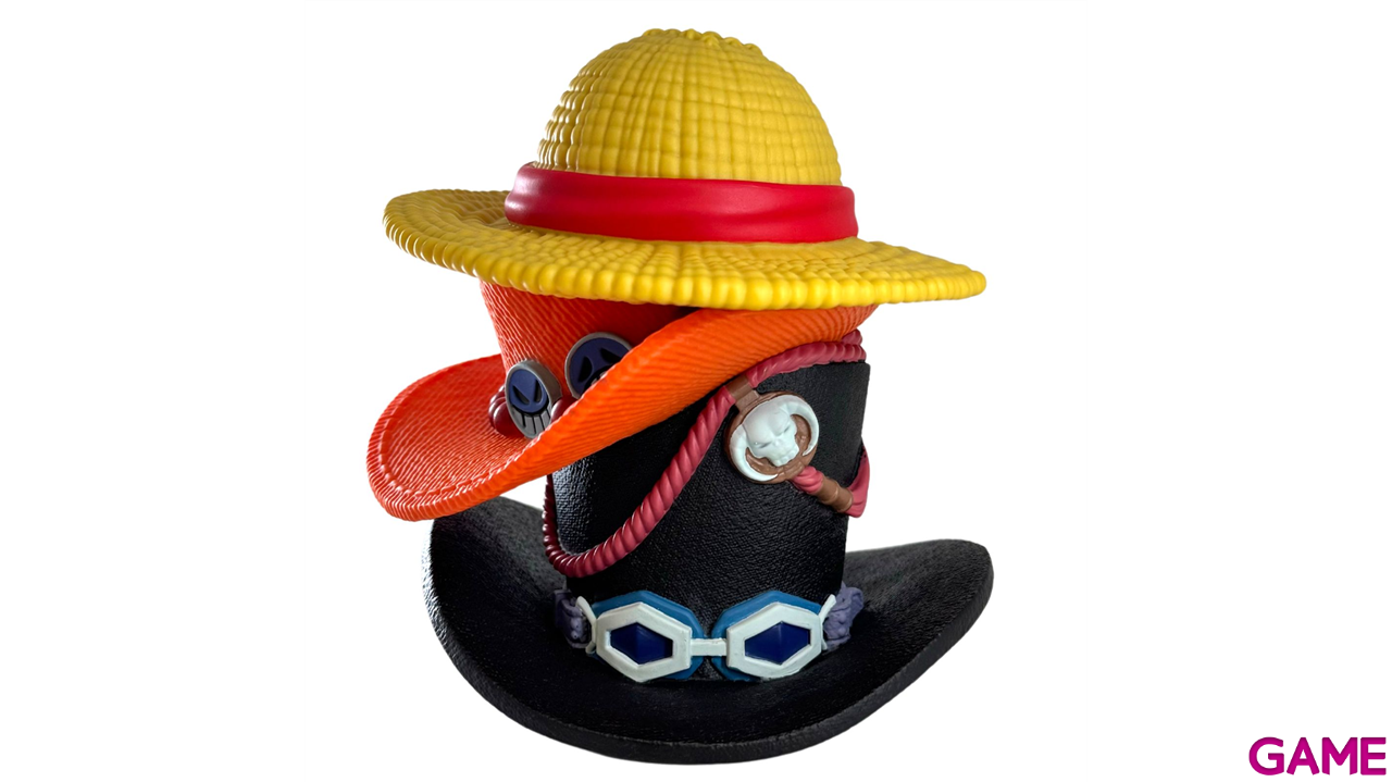 Hucha One Piece Pila de sombreros de Luffy, Ace y Sabo-1