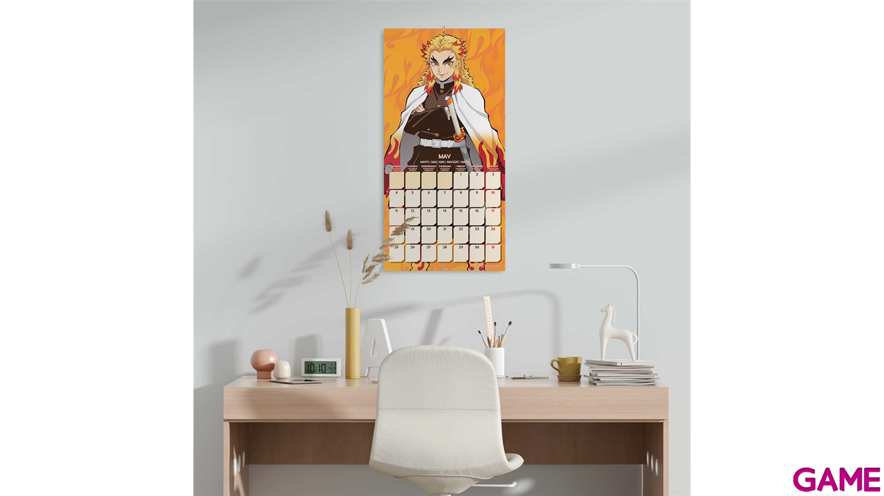 Calendario 2026 Demon Slayer 30x30 cm-0
