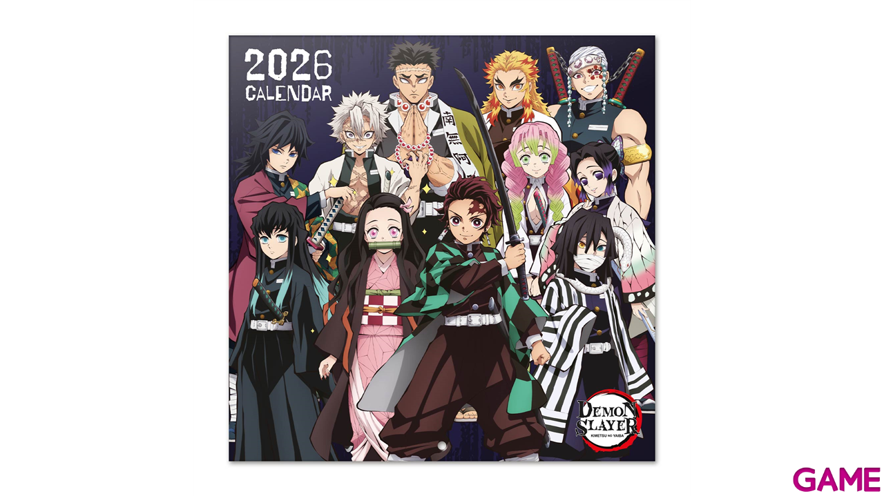 Calendario 2026 Demon Slayer 30x30 cm-1
