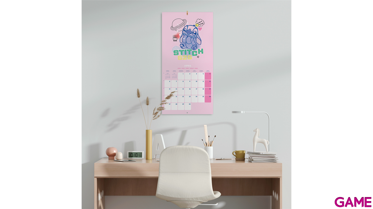 Calendario 2026 Disney Stitch 30x30 cm-1