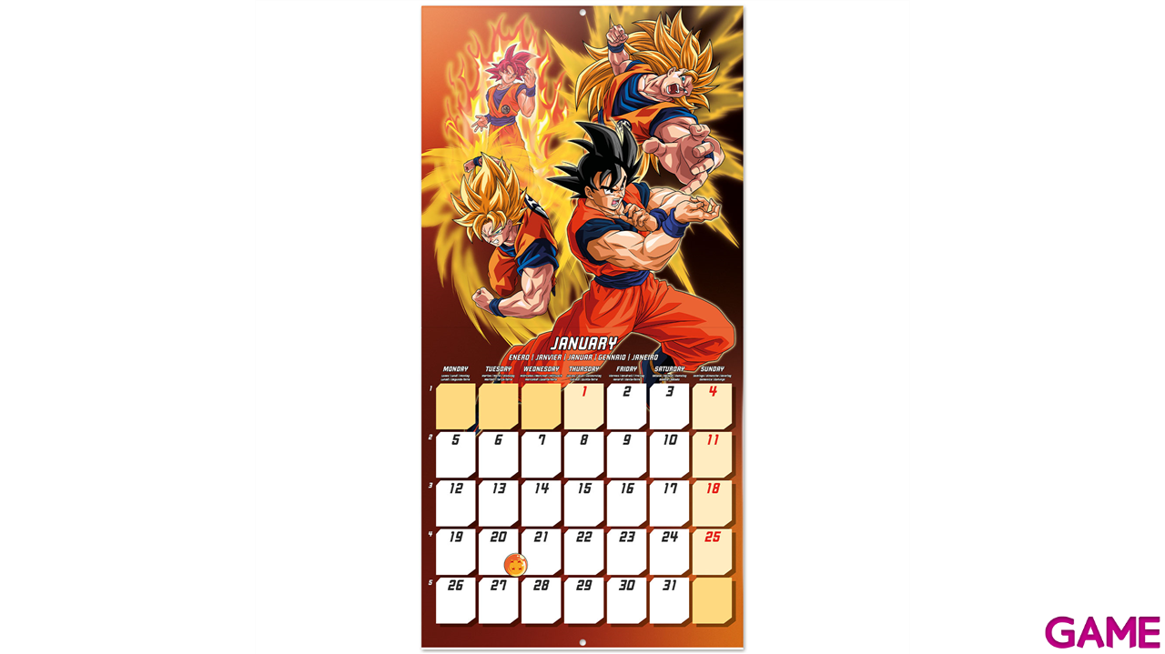 Calendario 2026 Dragon Ball 30x30 cm-2