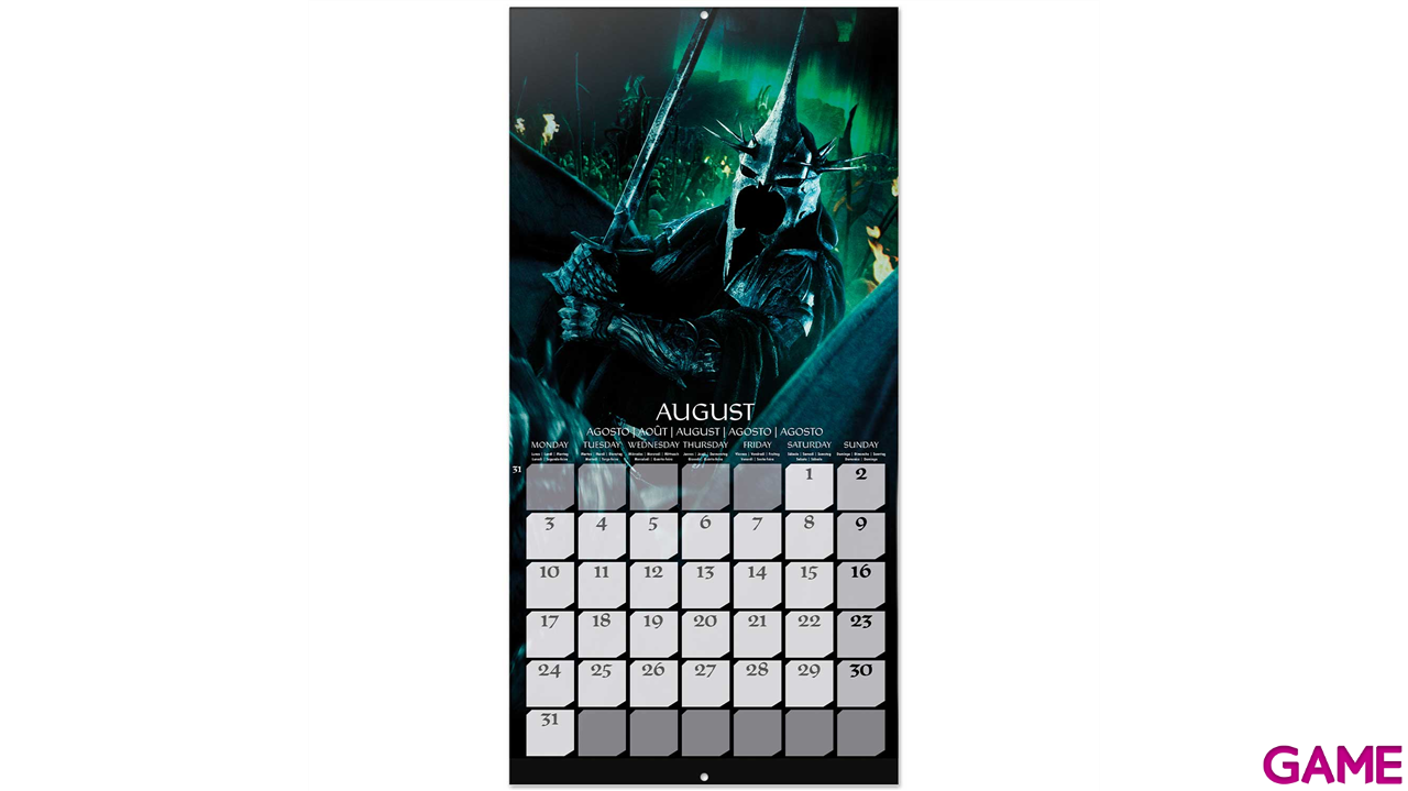 Calendario 2026 El Señor de los anillos 30x30 cm-2