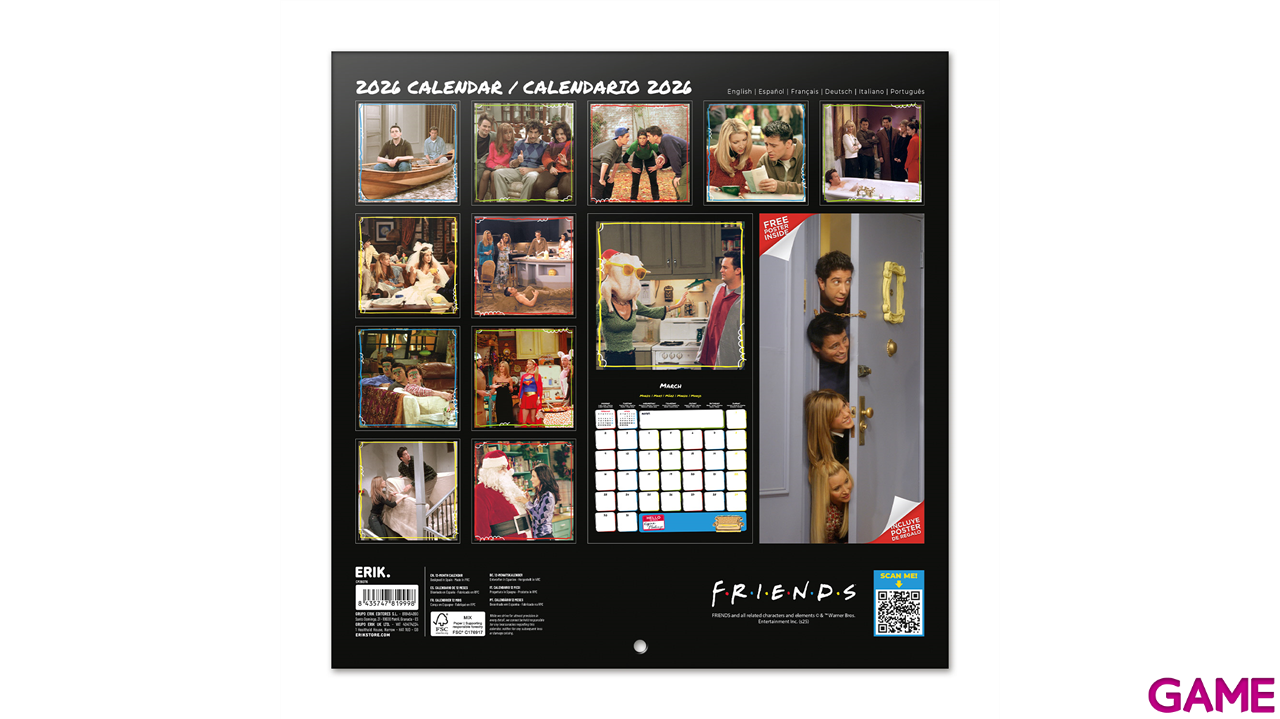 Calendario 2026 Friends 30x30 cm-3