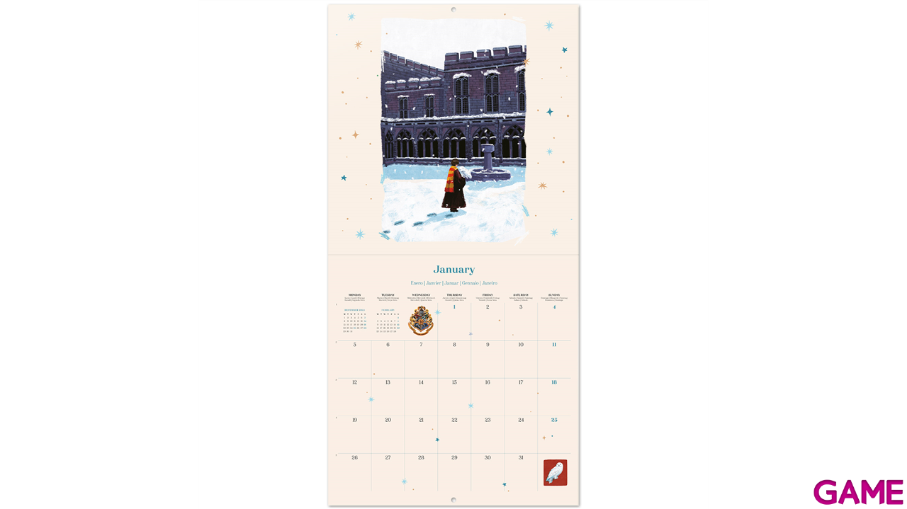 Calendario 2026 Harry Potter 30x30 cm-2