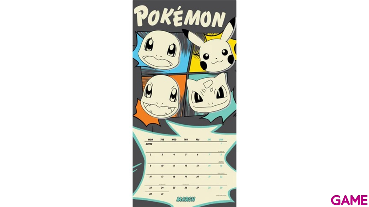 Calendario 2026 Pokemon 30x30 cm-2