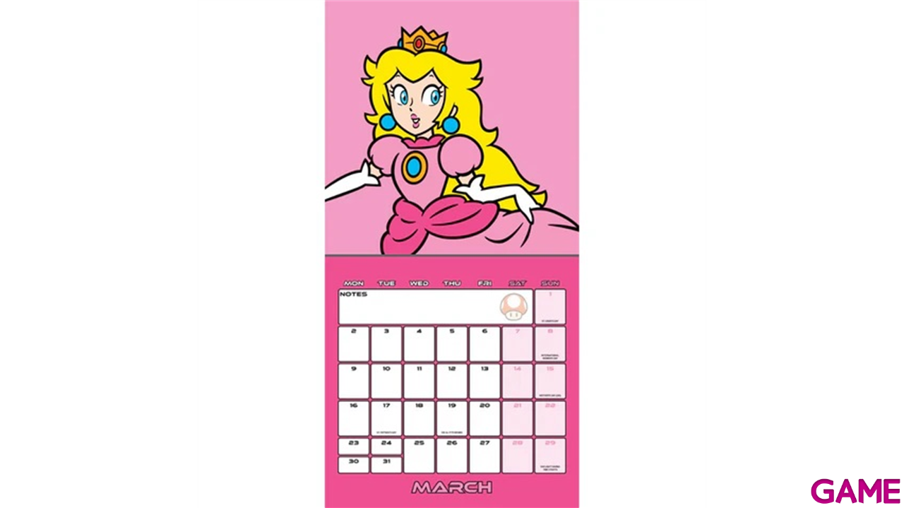 Calendario 2026 Super Mario 30x30 cm-2