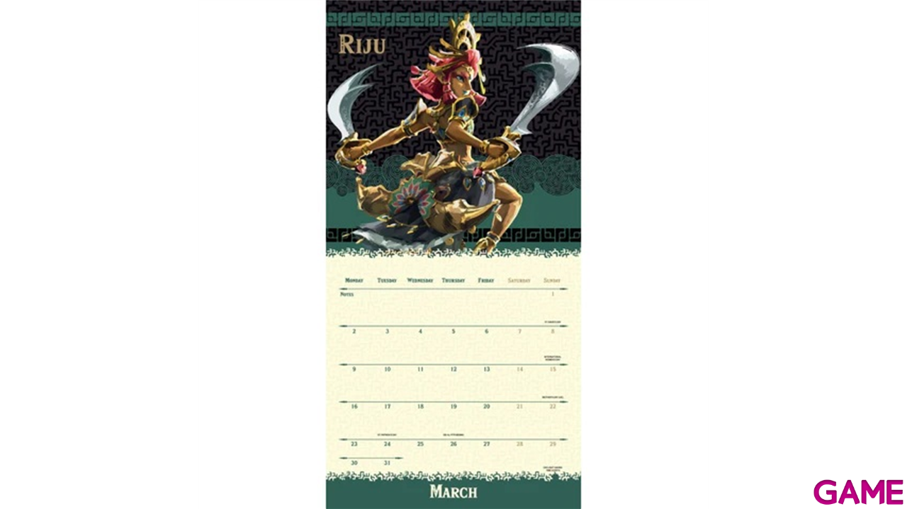 Calendario 2026 The Legend of Zelda 30x30 cm-3
