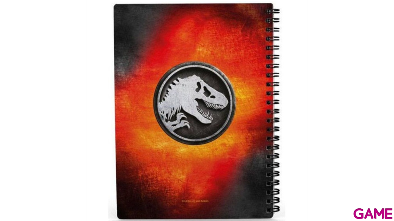 Libreta 3D Jurassic World Carnivoros-1