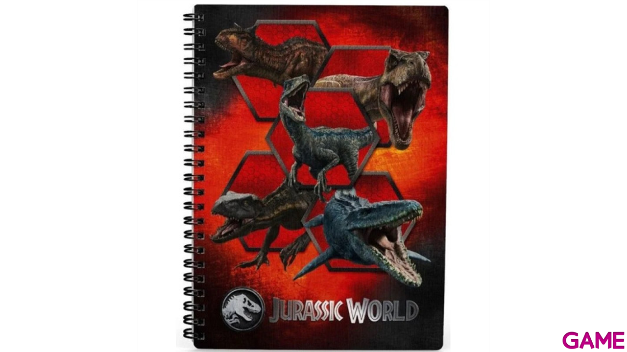 Libreta 3D Jurassic World Carnivoros-2