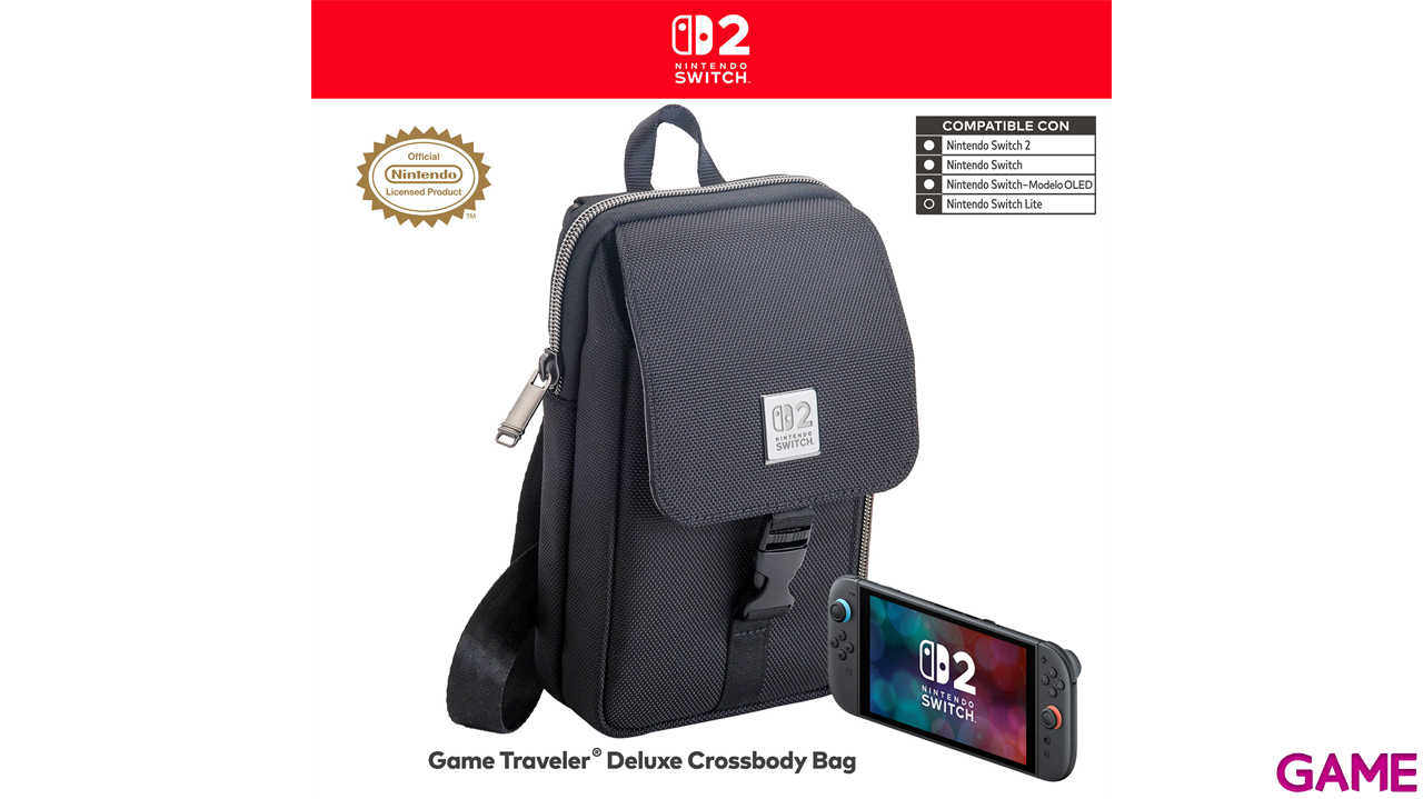 Game Traveler Deluxe Crossbody Bag Mc16 Licencia Oficial-0