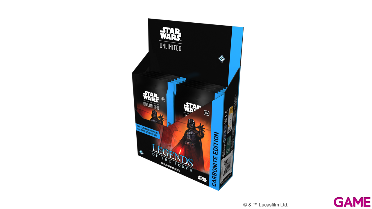 Caja de sobres (ingles) (12) Star Wars Unlimited: Legends of the Force Carbonite Boosters-0