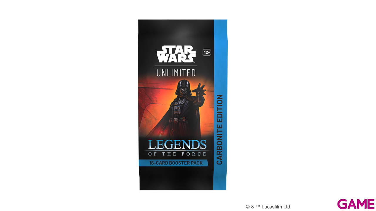 Sobre de cartas (ingles) Star Wars Unlimited: Legends of the Force Carbonite Boosters-0