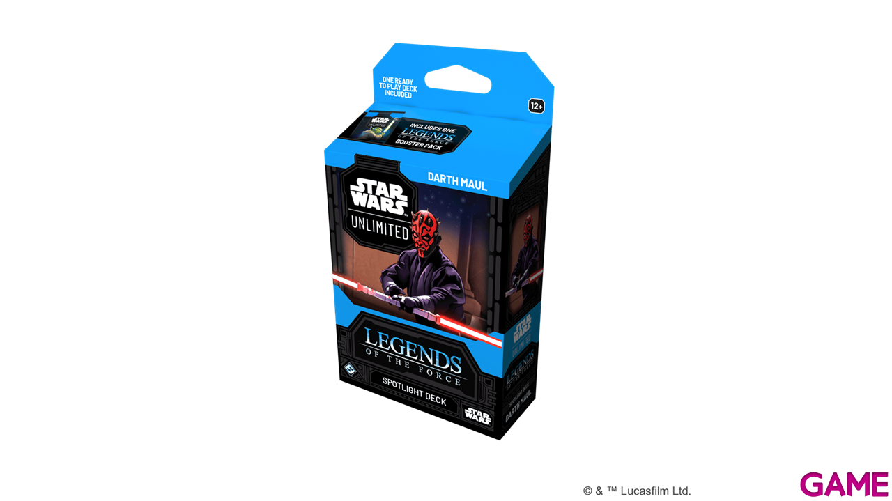 Mazo de cartas (ngles) Star Wars Unlimited: Legends of the Force Darth Maul-0