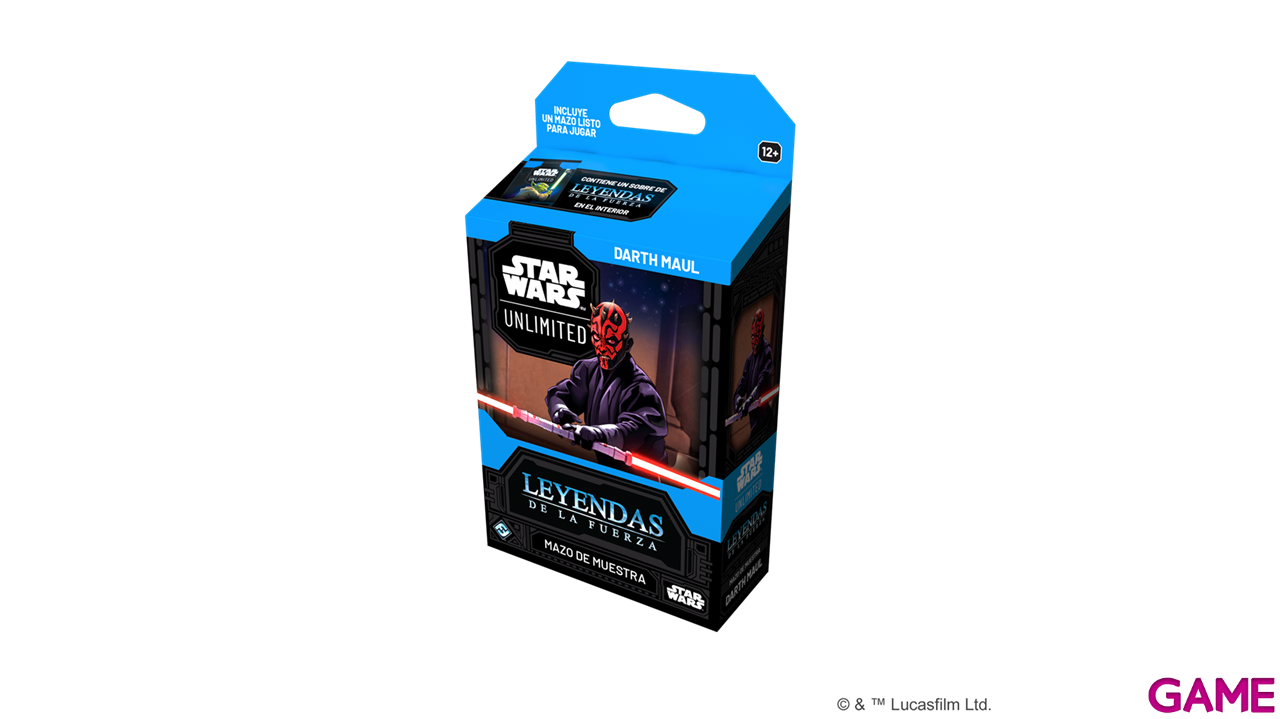 Mazo de cartas (castellano) Star Wars Unlimited: Leyendas de la Fuerza Darth Maul-0