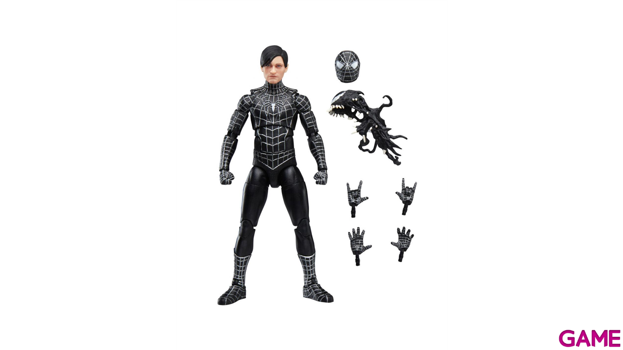 Figura Marvel Legends series Spider-man 3 Symbiote de 15 cm-2
