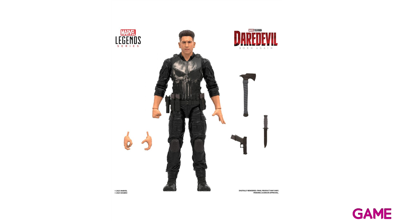 Figura Marvel Legends series Punisher Born again Daredevil de 15 cm-0