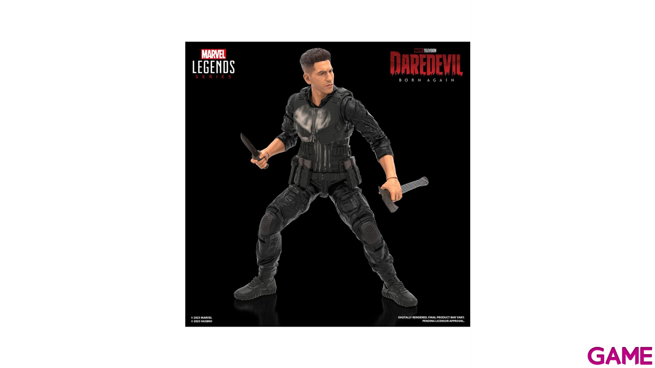 Figura Marvel Legends series Punisher Born again Daredevil de 15 cm-3