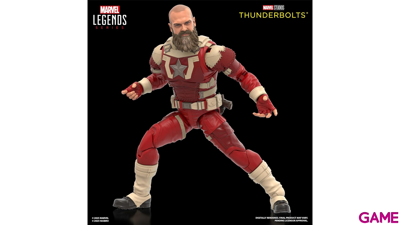 Pack de 2 Figuras Marvel Legends series Thunderbolts Yelena Belova y Red Guardian de 15 cm-0