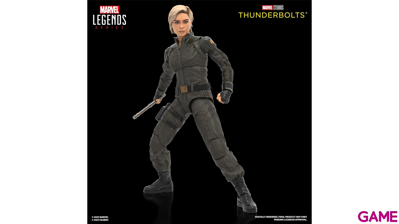 Pack de 2 Figuras Marvel Legends series Thunderbolts Yelena Belova y Red Guardian de 15 cm-3
