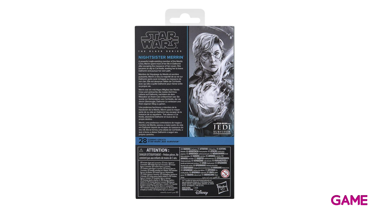 Figura Star Wars Jedi Survivor Black Series Nightsister Merrin de 15 cm-2