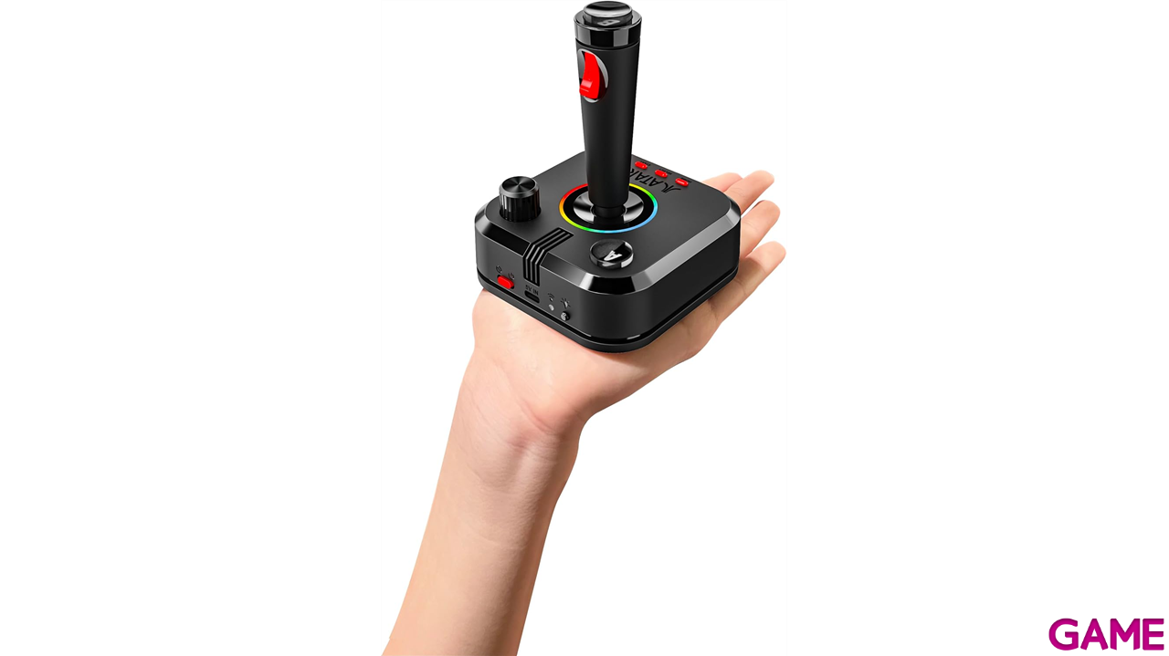Consola Retro Gamestation Pro Atari + 2 sticks inalambricos e iluminacion RGB (200 juegos incluidos)-0