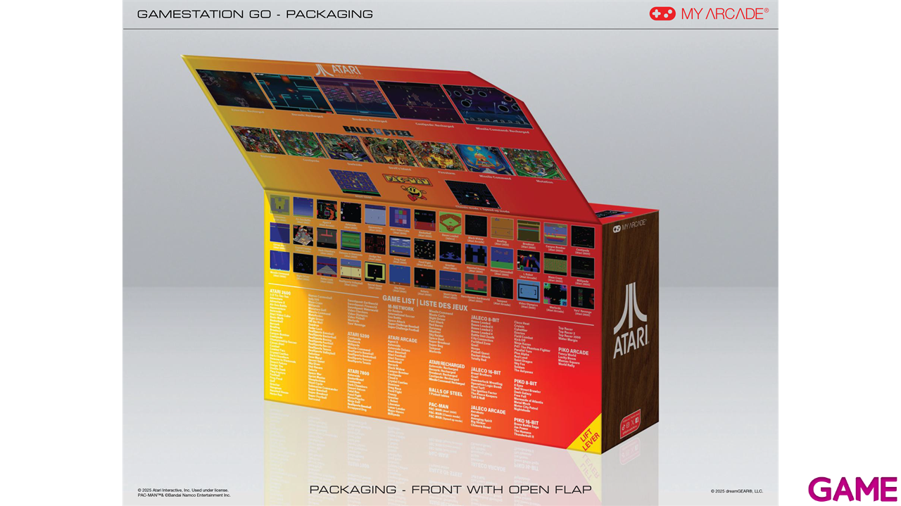 Consola portátil Retro Arcade Gamestation Go Atari con pantalla de 7