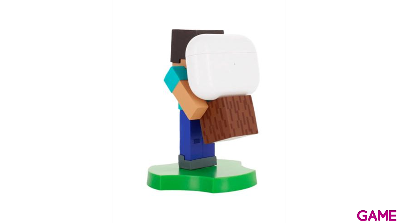 Minecraft: Soporte Steve para Teléfono y Auriculares 12cm-1