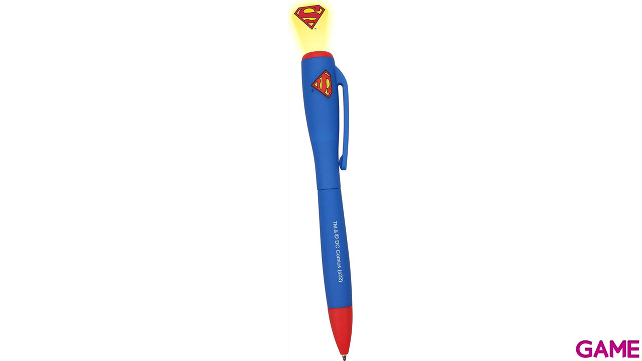 Boligrafo con luz Superman-1