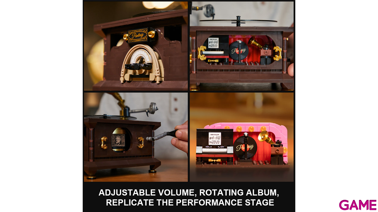 Set de Construccion Retro Phonograph de 34 cm-3