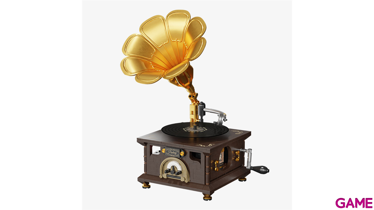 Set de Construccion Retro Phonograph de 34 cm-4