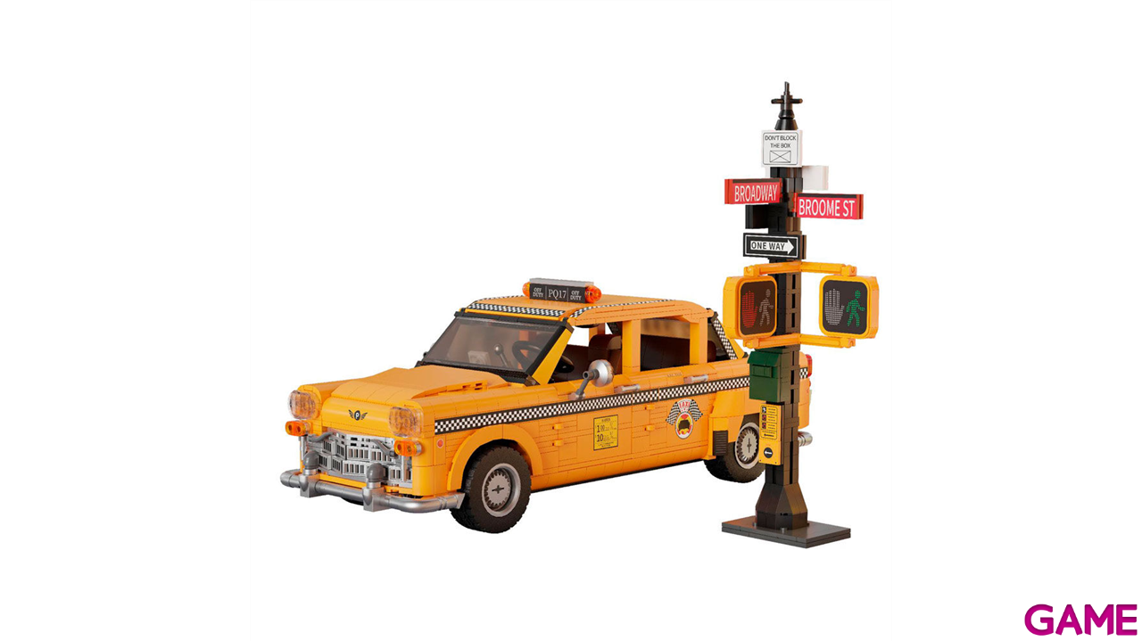 Set de Construccion Taxi amarillo de New York de 12,5 cm-2