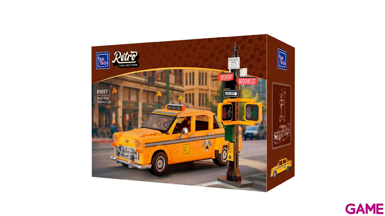 Set de Construccion Taxi amarillo de New York de 12,5 cm-4