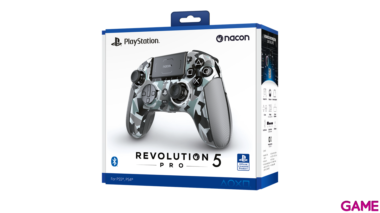 Mando Revolution 5 Pro Artic Licenciado Oficial Playstation-1