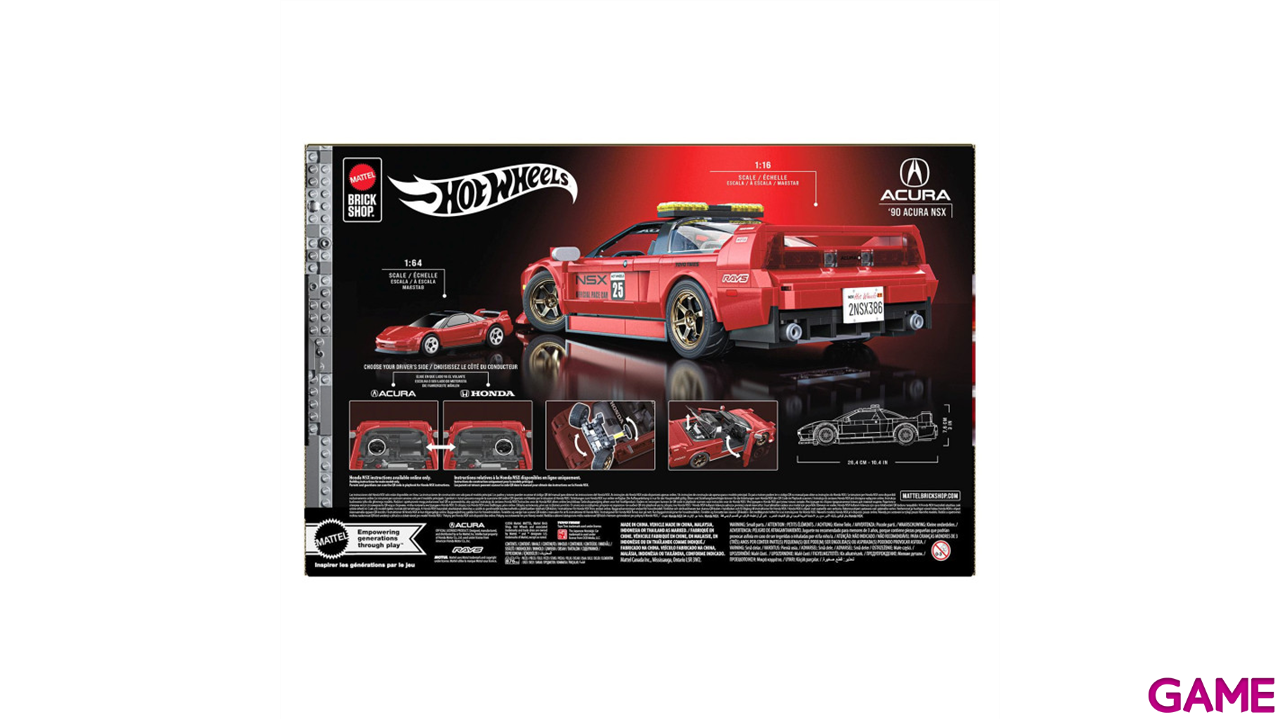 Set de construccion Hot Wheels Acura NSX-3