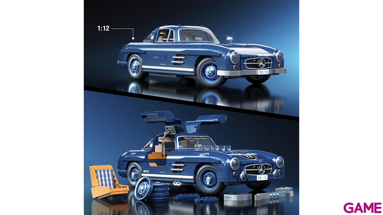 Set de construccion Hot Wheels Mercedes 300SL-2