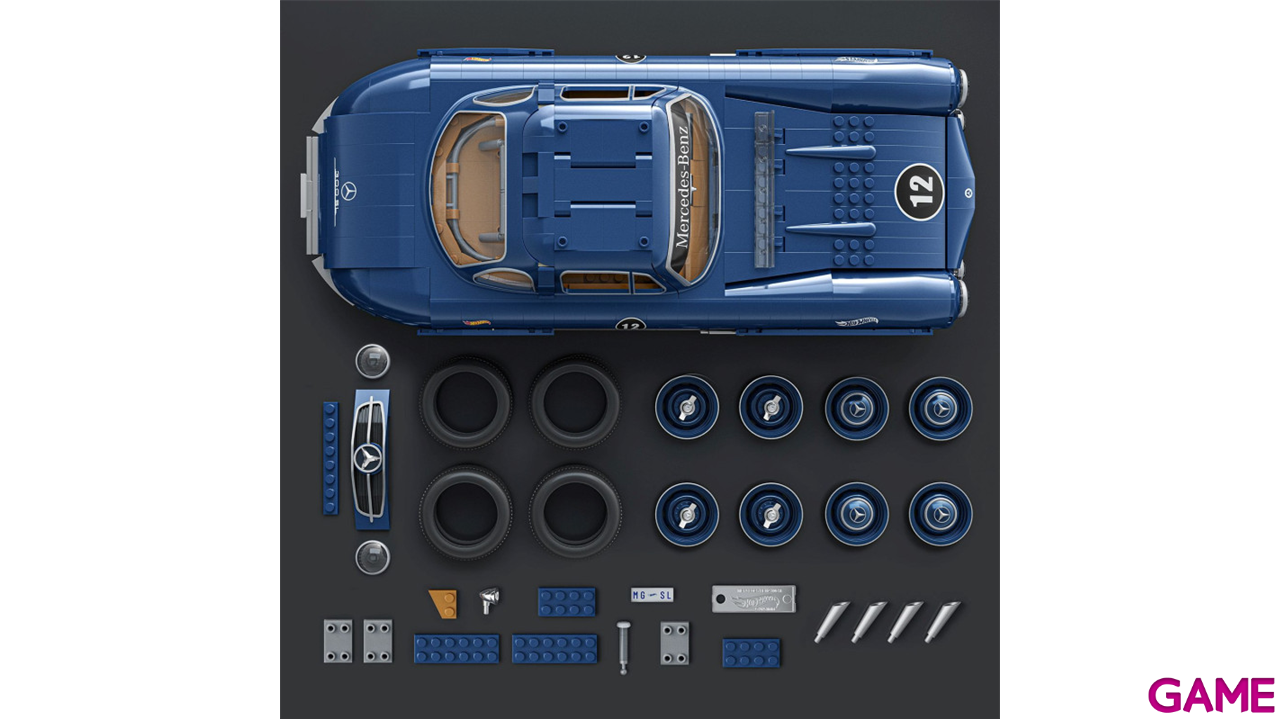 Set de construccion Hot Wheels Mercedes 300SL-4