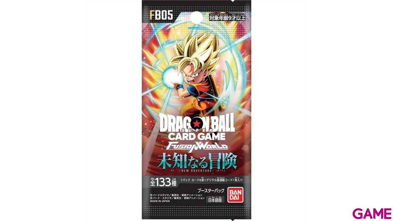 Sobre de cartas Dragon Ball Fusion World Booster Pack FB05 en Japonés-0