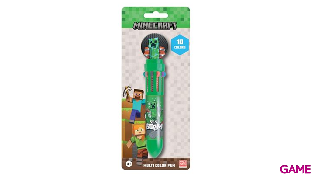 Minecraft - Bolígrafo Multicolor (10 En 1)-0
