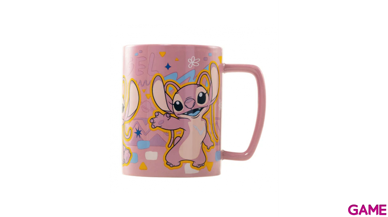 Lilo & Stitch - Taza Cerámica Peluda Angel-6