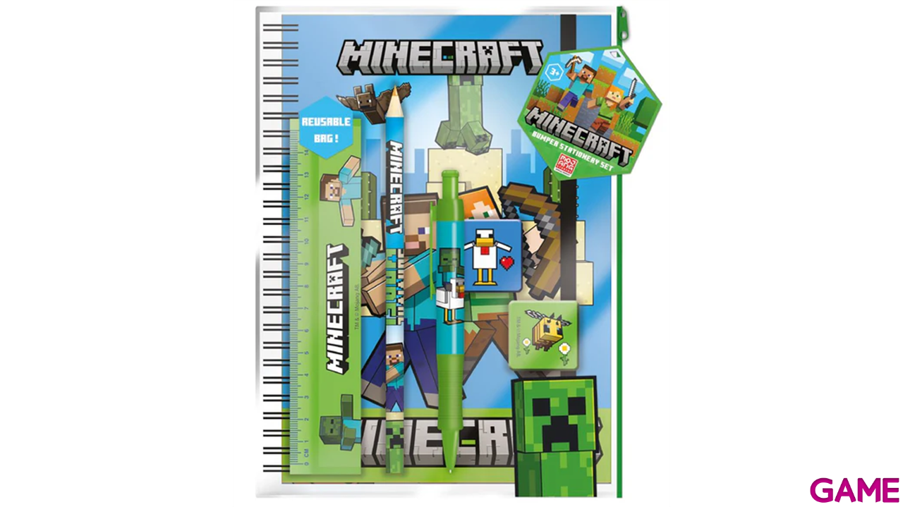 Minecraft - Set De Papelería A5 Premium-0